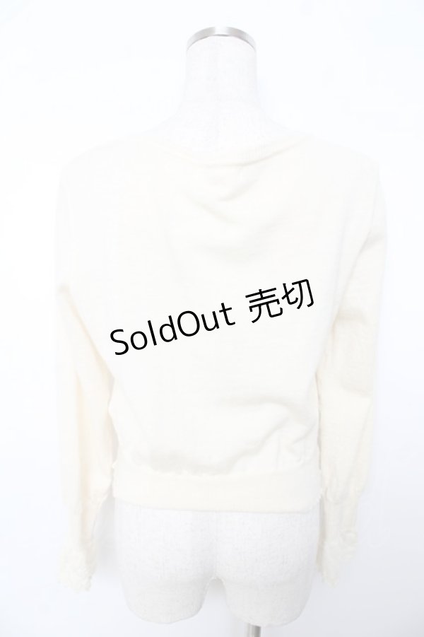 画像2: Emily Temple cute / ロゴ刺繍ニットカーディガン  キナリ Y-25-11-06-023-ET-TO-SZ-ZY (2)