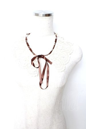 画像: axes femme / ローズレース付け襟  生成り Y-25-11-06-004-AX-ZA-SZ-ZY