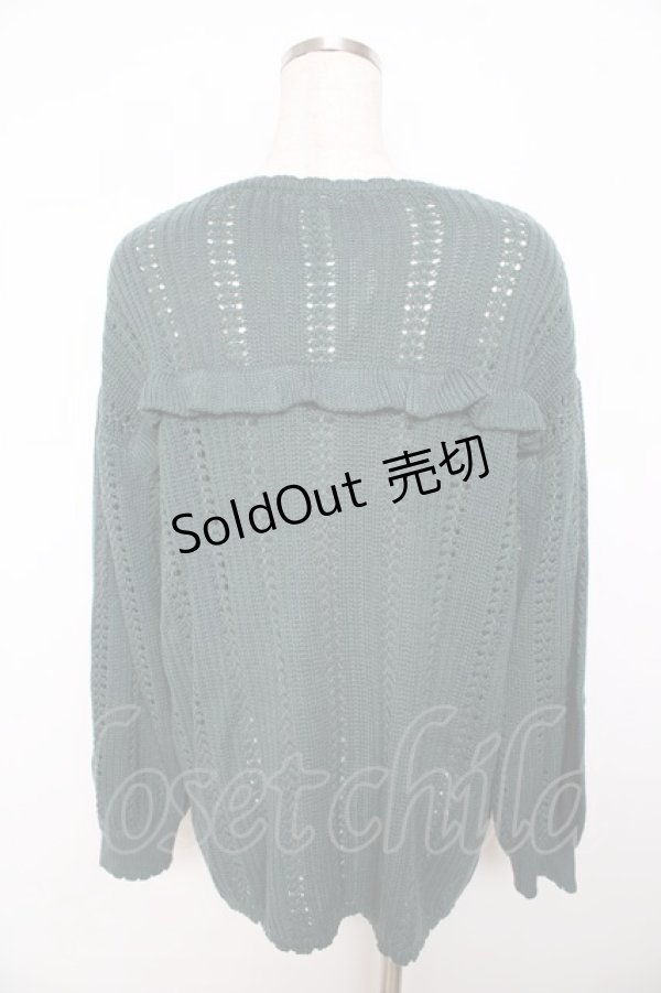 画像2: axes femme / オリジナル手刺繍ロングカーデ M グリーン Y-25-11-06-033-AX-TO-SZ-ZY (2)