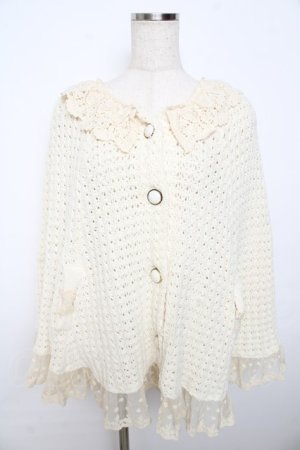 画像: LIZ　LISA / ニットポンチョ 0 生成り Y-25-11-06-037-LO-JA-SZ-ZY