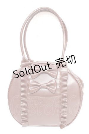 画像: axes femme kawaii / ツインリボンラウンドバッグ  茶 Y-25-11-06-006-AX-BG-SZ-ZY