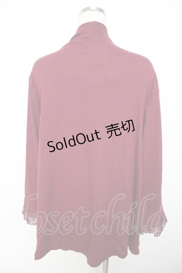 画像2: axes femme / UVカットトッパーカーデ F ワイン Y-25-11-06-038-AX-TO-SZ-ZY (2)