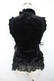 画像2: BPN / 別珍フリルベスト M 黒 Y-25-11-06-041-GO-TO-SZ-ZY (2)