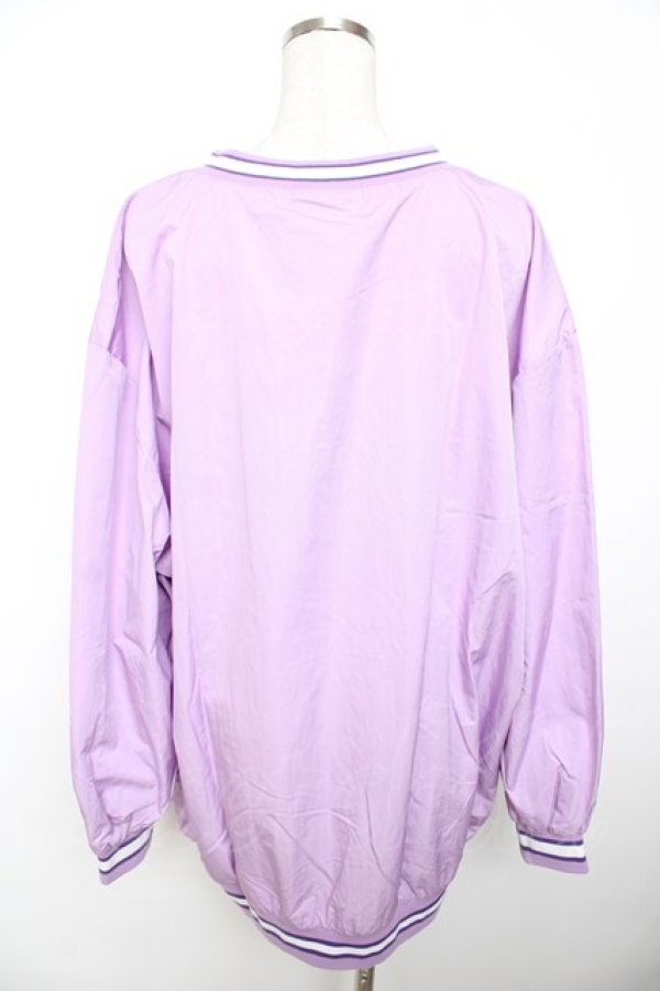 画像2: TRAVAS TOKYO / ケアベアコラボナイロンVネックプルオーバー F パープル Y-25-11-06-042-PU-TO-SZ-ZY (2)