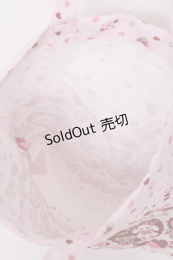 画像4: BABY,THE STARS SHINE BRIGHT / くみゃちゃんのSweet Baby Love Heart柄トートバッグ  ピンク Y-25-11-09-038-BA-BG-SZ-ZY (4)