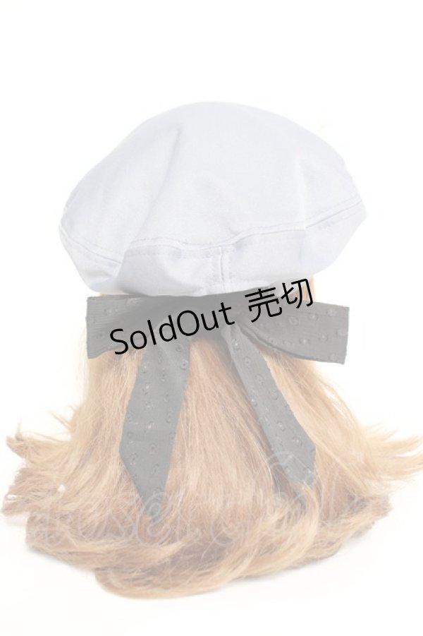 画像1: axes femme POETIQUE / バックリボンベレー帽   Y-25-11-09-041-AX-AC-SZ-ZY (1)