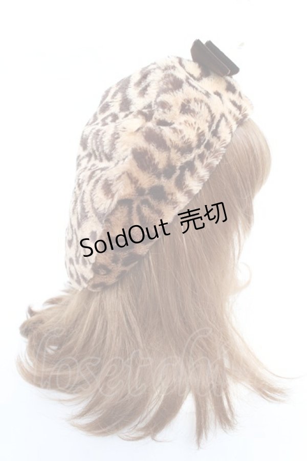 画像4: ALICE and the PIRATES / レオパード柄ファーベレー  ブラウン Y-25-11-09-042-PA-AC-SZ-ZY (4)