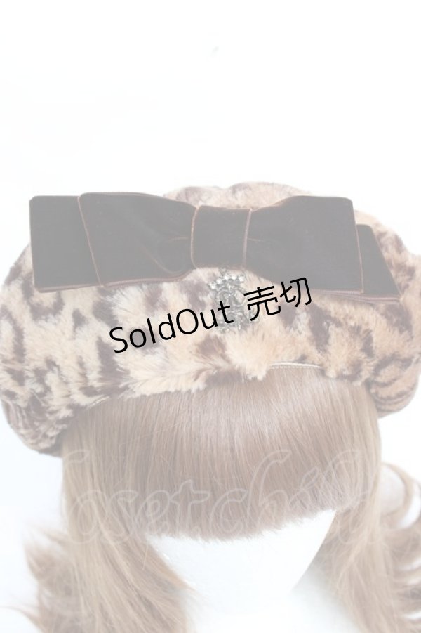 画像5: ALICE and the PIRATES / レオパード柄ファーベレー  ブラウン Y-25-11-09-042-PA-AC-SZ-ZY (5)