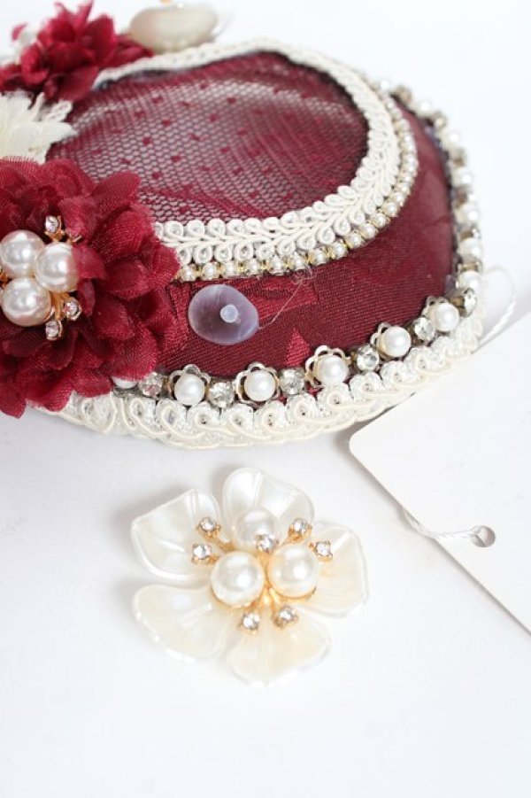 画像3: Hoshibako Works / 小さな妖精さん2.0 カクテルハット (ハート)  赤 Y-25-11-09-043-LO-AC-SZ-ZY (3)