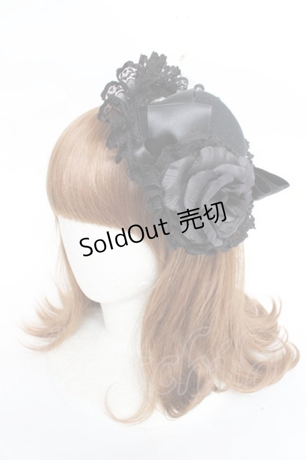 画像1: Estrellas / オリジナルミニハット  黒 Y-25-11-09-047-EL-AC-SZ-ZY (1)