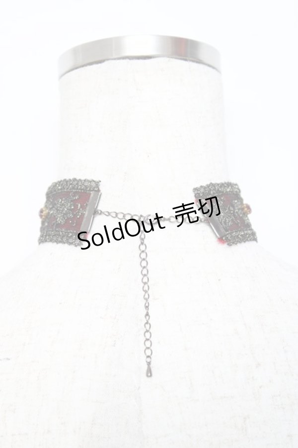 画像3: GOTH / バタフライビーズチョーカー   Y-25-11-09-005-GO-AC-SZ-ZY (3)