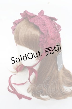 画像: ATELIER PIERROT / Gothic Latticesヘッドドレス  ワイン Y-25-11-09-050-EL-ZA-SZ-ZY