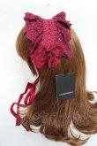 画像2: ATELIER PIERROT / Gothic Latticesヘッドドレス  ワイン Y-25-11-09-050-EL-ZA-SZ-ZY (2)
