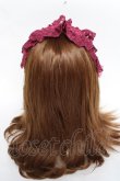 画像3: ATELIER PIERROT / Gothic Latticesヘッドドレス  ワイン Y-25-11-09-050-EL-ZA-SZ-ZY (3)