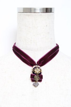 画像: Hoshibako Works / 魔法の果実チョーカー  パープル Y-25-11-09-006-LO-AC-SZ-ZY