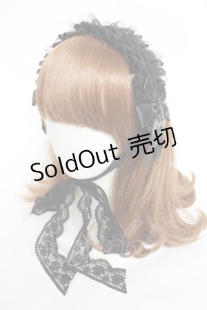 画像: GOTH / クロスモチーフヘッドドレス  黒 Y-25-11-09-052-GO-AC-SZ-ZY