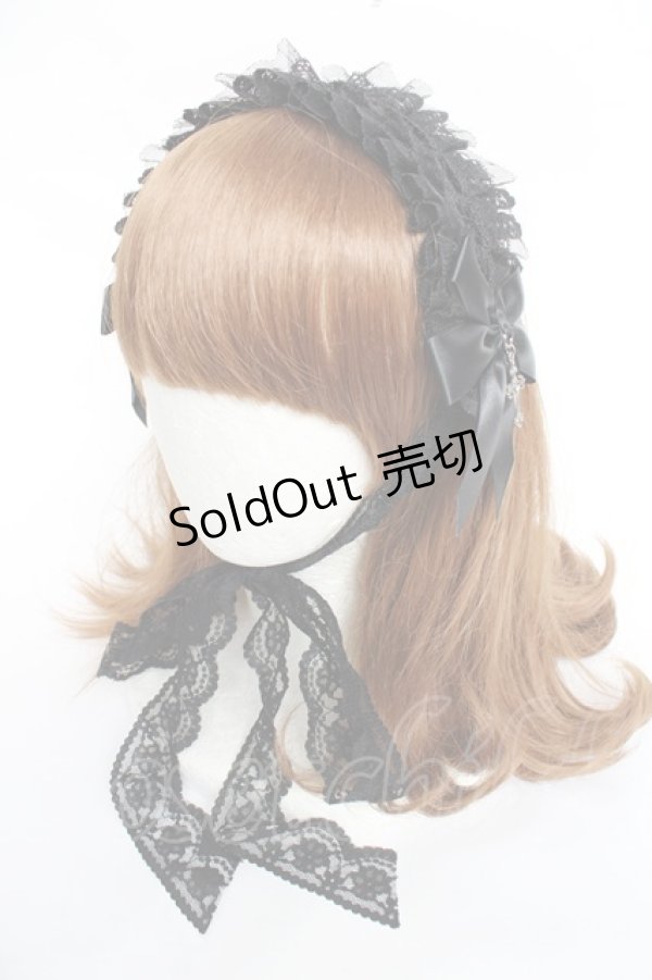 画像1: GOTH / クロスモチーフヘッドドレス  黒 Y-25-11-09-052-GO-AC-SZ-ZY (1)