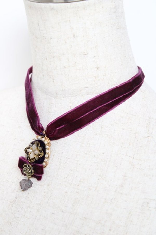 画像2: Hoshibako Works / 魔法の果実チョーカー  パープル Y-25-11-09-006-LO-AC-SZ-ZY (2)