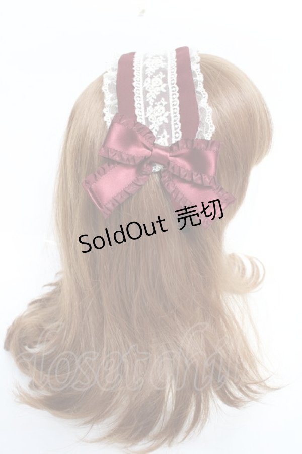 画像4: Pina sweetcollection / ローズラインカチューシャ  ワイン Y-25-11-09-056-LO-AC-SZ-ZY (4)