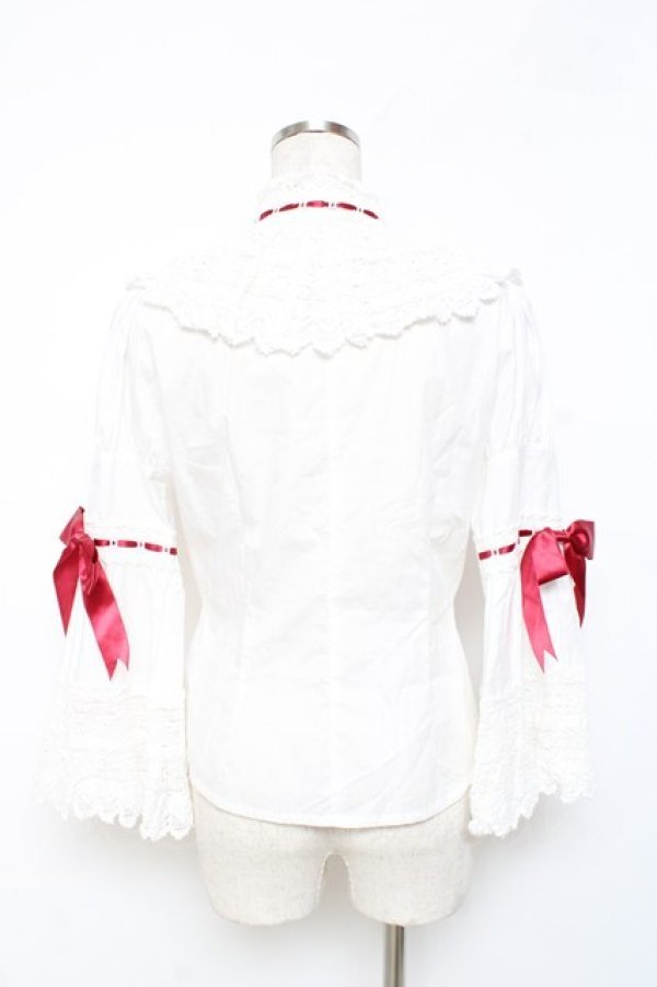 画像3: BABY,THE STARS SHINE BRIGHT / エリザベスブラウス  赤 Y-25-11-09-060-BA-BL-SZ-ZY (3)