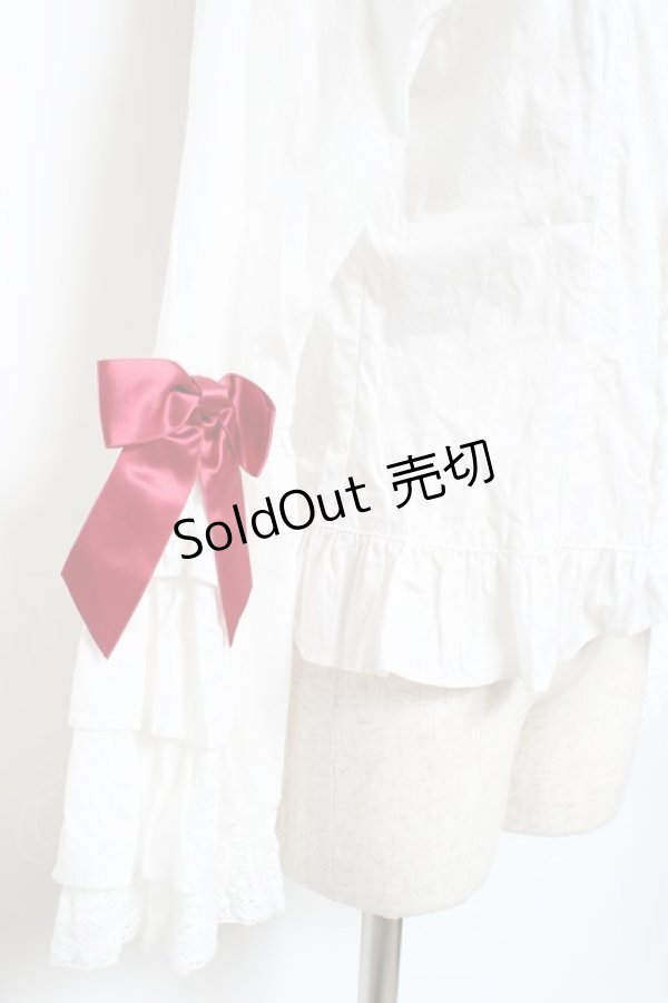 画像5: BABY,THE STARS SHINE BRIGHT / Pure Pearl bouquetスクエアネック姫袖ブラウス  赤 Y-25-11-09-062-BA-TS-SZ-ZY (5)