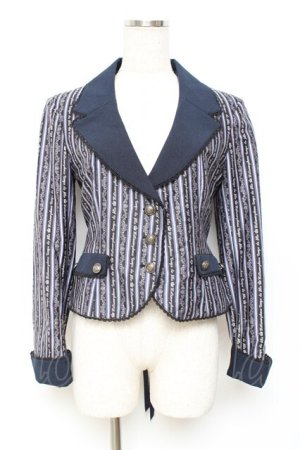 画像: metamorphose / Royal stripeジャケット  紺 Y-25-11-09-064-ME-JA-SZ-ZY