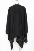 画像2: axes femme / バラ釦付UVイレヘムポンチョ  黒 Y-25-11-09-067-AX-TO-SZ-ZY (2)