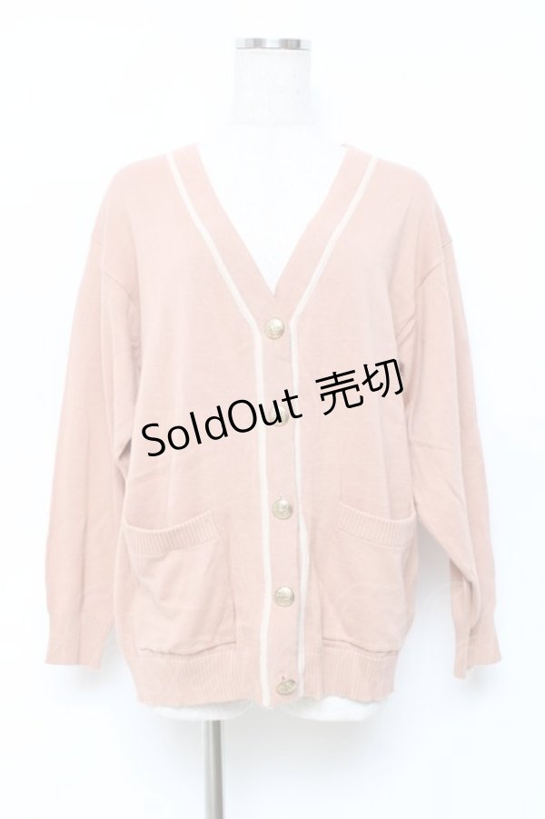 画像1: F i.n.t / ローズエンブレム釦腰丈ニットカーディガン  オレンジ Y-25-11-09-069-CA-TO-SZ-ZY (1)