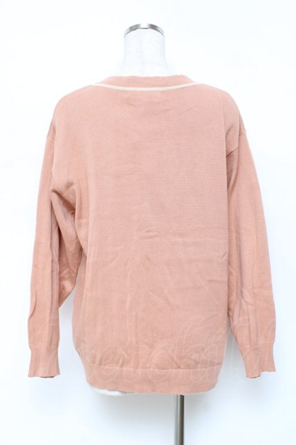 画像2: F i.n.t / ローズエンブレム釦腰丈ニットカーディガン  オレンジ Y-25-11-09-069-CA-TO-SZ-ZY (2)