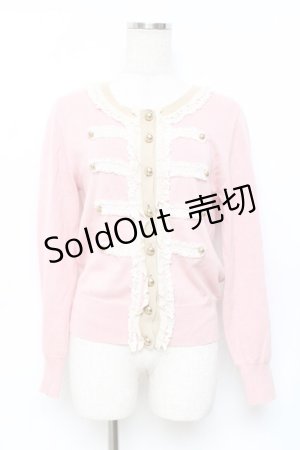 画像: Jane Marple / スプリングニットのナポレオンカーディガン M ピンク Y-25-11-09-070-JM-TO-SZ-ZY