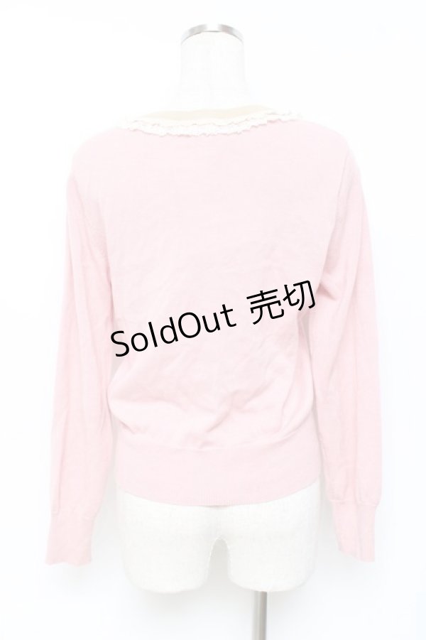 画像2: Jane Marple / スプリングニットのナポレオンカーディガン M ピンク Y-25-11-09-070-JM-TO-SZ-ZY (2)