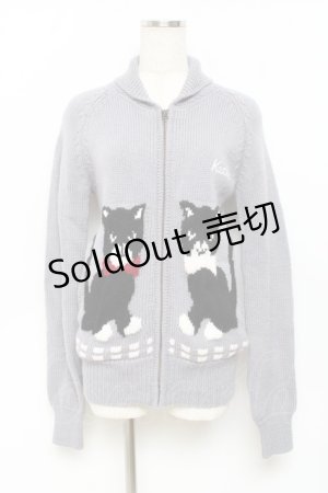 画像: Katie / ねこニットカウチン F グレー Y-25-11-09-072-LO-TO-SZ-ZY