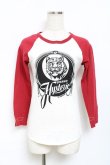 画像1: HYSTERIC GLAMOUR / タイガーptカットソー F 白×赤 Y-25-11-09-074-PU-TO-SZ-ZY (1)