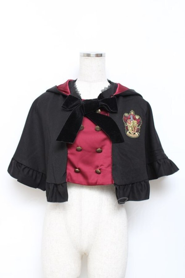 画像1: ATELIER PIERROT / ハリー・ポッター ダブルボタン2Wayケープ  グリフィンドール（レッド） Y-25-11-09-077-EL-JA-KB-ZY (1)