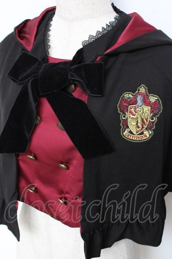 画像4: ATELIER PIERROT / ハリー・ポッター ダブルボタン2Wayケープ  グリフィンドール（レッド） Y-25-11-09-077-EL-JA-KB-ZY (4)