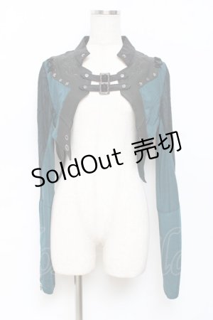 画像: Ozz Croce / 裾袖レースショートボレロ  グリーン Y-25-11-09-079-OO-TO-SZ-ZY