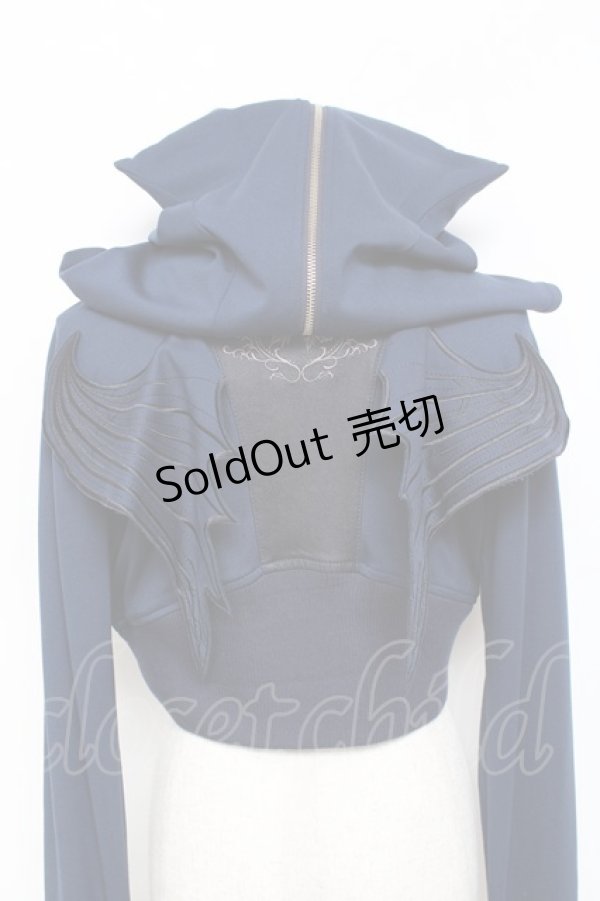 画像4: Ozz oneste / 薔薇刺繍デビルパーカー  紺 Y-25-11-09-082-OO-TO-AS-ZY (4)