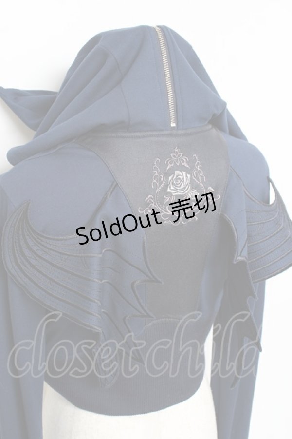 画像5: Ozz oneste / 薔薇刺繍デビルパーカー  紺 Y-25-11-09-082-OO-TO-AS-ZY (5)