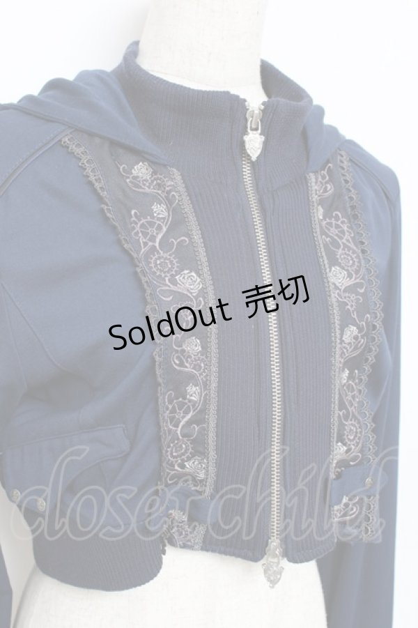 画像6: Ozz oneste / 薔薇刺繍デビルパーカー  紺 Y-25-11-09-082-OO-TO-AS-ZY (6)