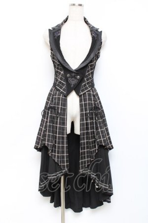 画像: OZZ ANGELO / ローズハンティングベストワンピース  黒 Y-25-11-09-083-OO-OP-AS-ZY