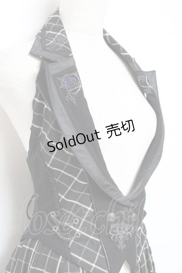 画像4: OZZ ANGELO / ローズハンティングベストワンピース  黒 Y-25-11-09-083-OO-OP-AS-ZY (4)