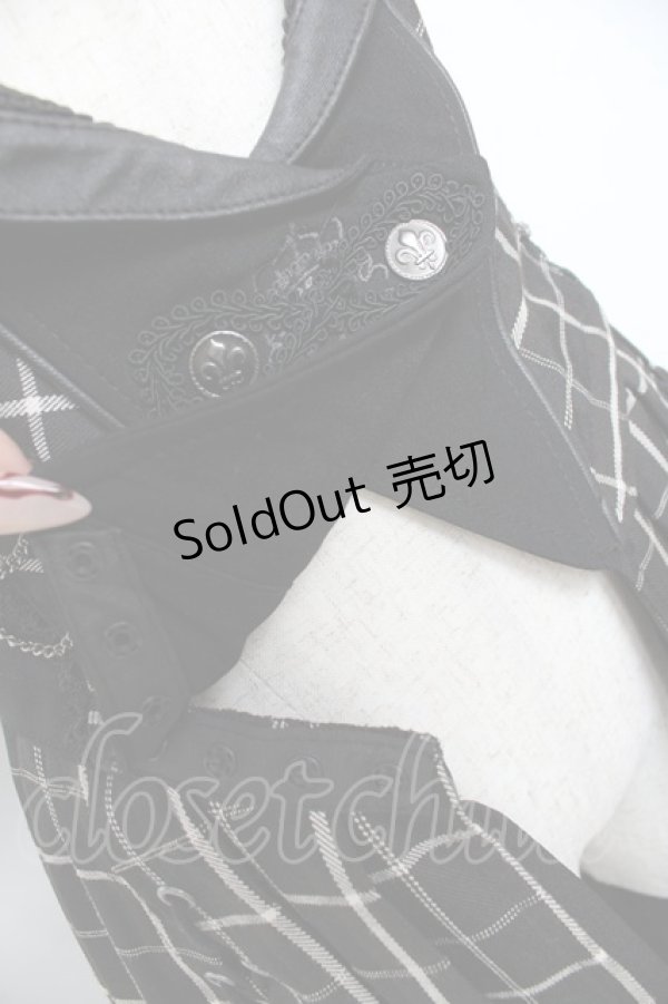 画像6: OZZ ANGELO / ローズハンティングベストワンピース  黒 Y-25-11-09-083-OO-OP-AS-ZY (6)