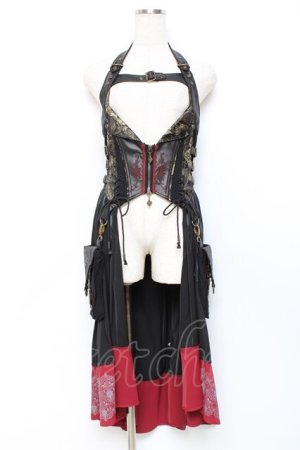 画像: Ozz oneste / 涼風ベストワンピース  黒 Y-25-11-09-084-OO-OP-AS-ZY