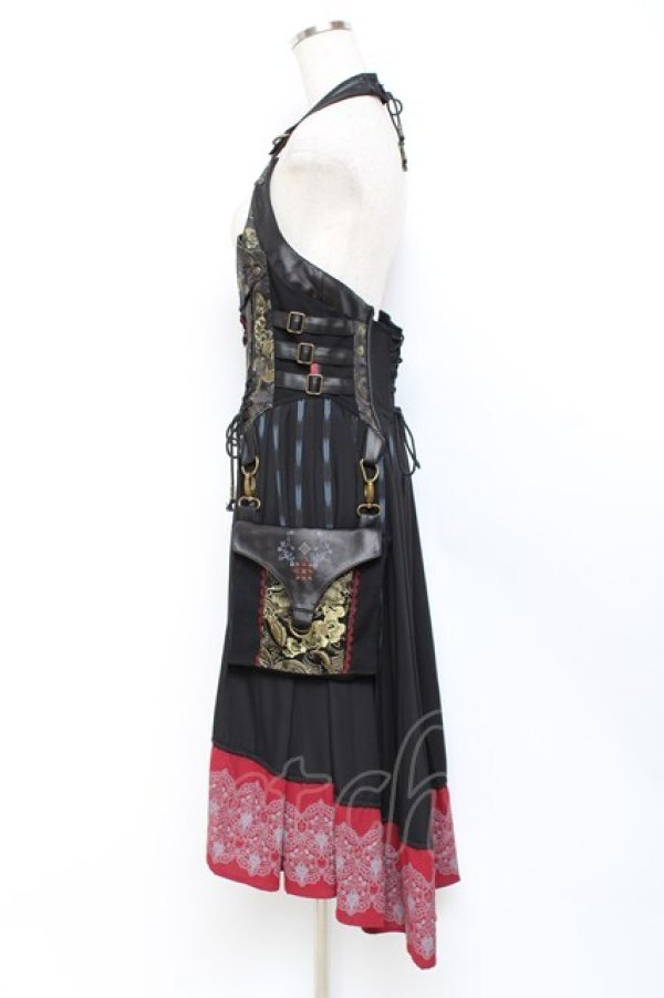 画像2: Ozz oneste / 涼風ベストワンピース  黒 Y-25-11-09-084-OO-OP-AS-OS (2)