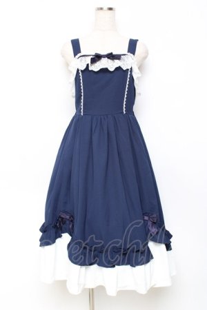 画像: Chalmiere / 不思議の国のジャンパースカート  紺 Y-25-11-09-098-LO-OP-SZ-ZY