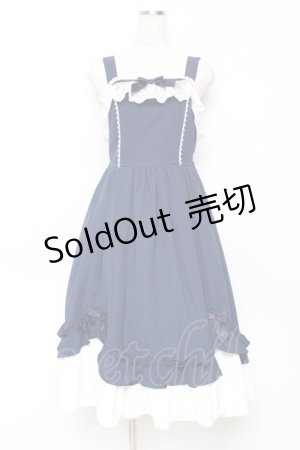 画像: Chalmiere / 不思議の国のジャンパースカート  紺 Y-25-11-09-098-LO-OP-SZ-ZY