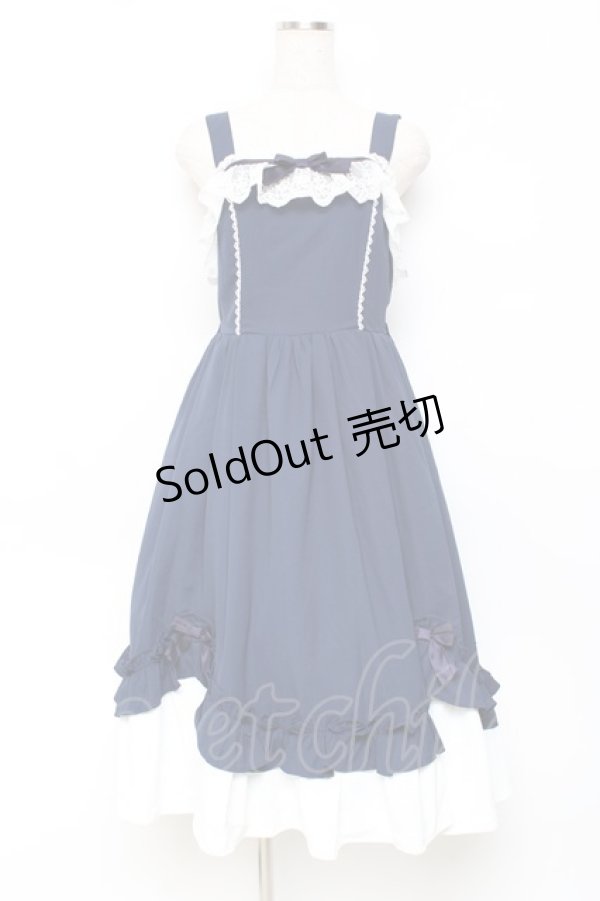 画像1: Chalmiere / 不思議の国のジャンパースカート  紺 Y-25-11-09-098-LO-OP-SZ-ZY (1)