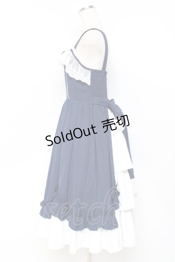 画像2: Chalmiere / 不思議の国のジャンパースカート  紺 Y-25-11-09-098-LO-OP-SZ-ZY (2)