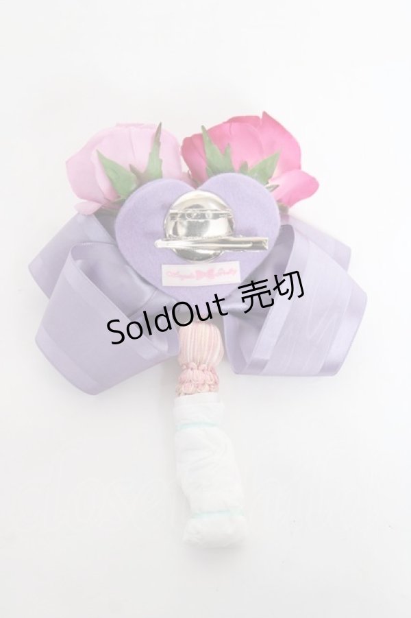 画像2: Angelic Pretty / Romantic Perfumeクリップブローチ  ラベンダー Y-25-11-09-013-AP-AC-SZ-ZY (2)