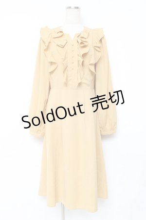 画像: axes femme / フリルワンピース F イエロー Y-25-11-09-104-AX-OP-SZ-ZY